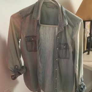 Halogen denim shirt